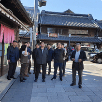 Dongdaemun-gu representatives visit a recfonstruction of a traditional street in Toshima
