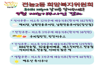 9월 전농2동 희망복지위원회 재능기부 결과보고 이미지