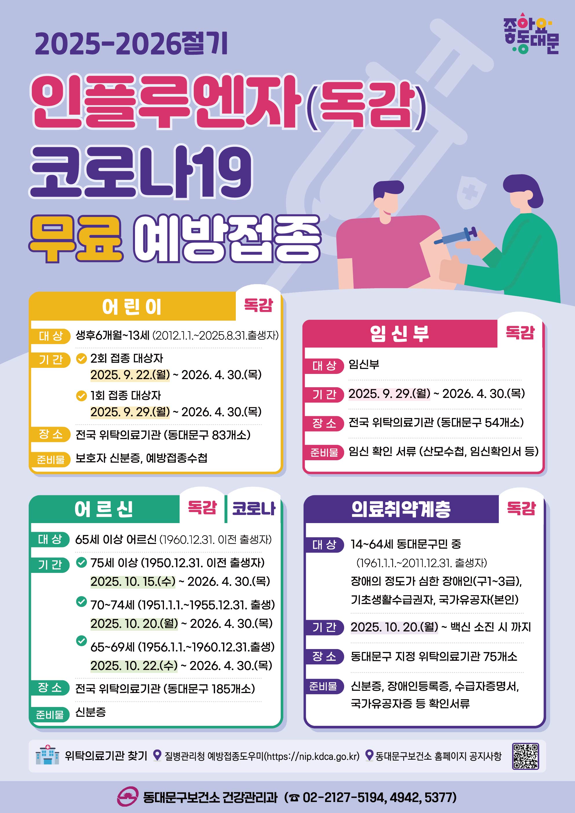 2025-2026절기 인플루엔자(독감) 및 코로나19 예방접종 안내 이미지 5 - 본문에 자세한설명을 제공합니다.