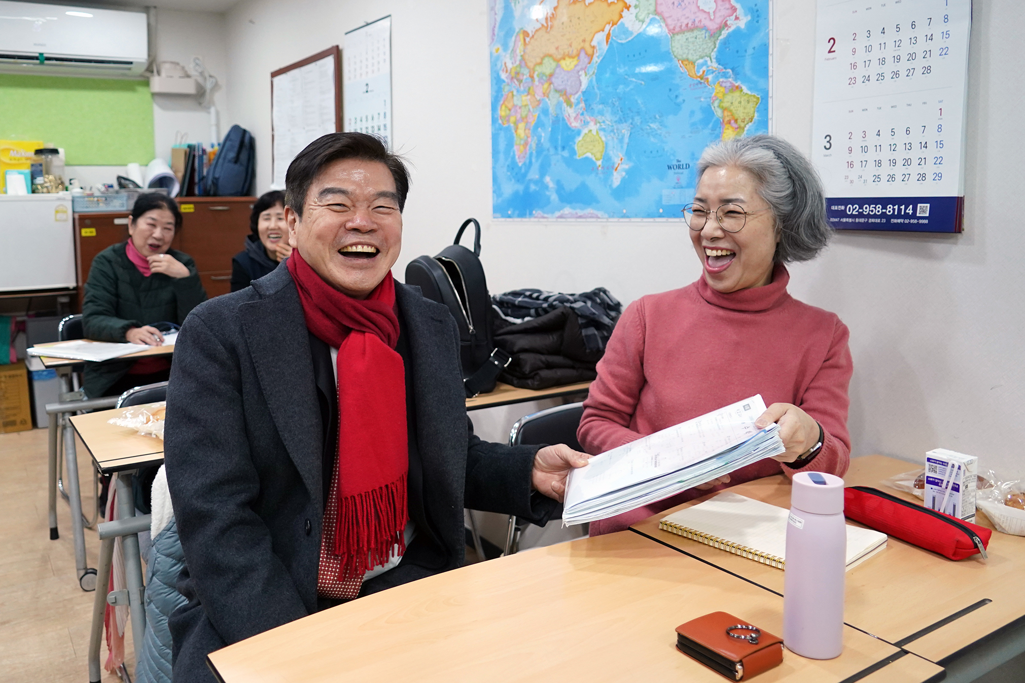 상록야학 방문 이미지 2 - 본문에 자세한설명을 제공합니다.