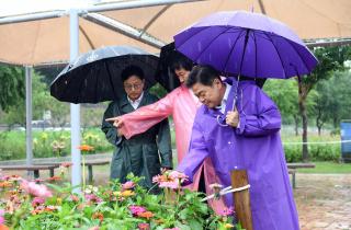 장마와 집중호우에 대비,  중랑천 현장점검 이미지