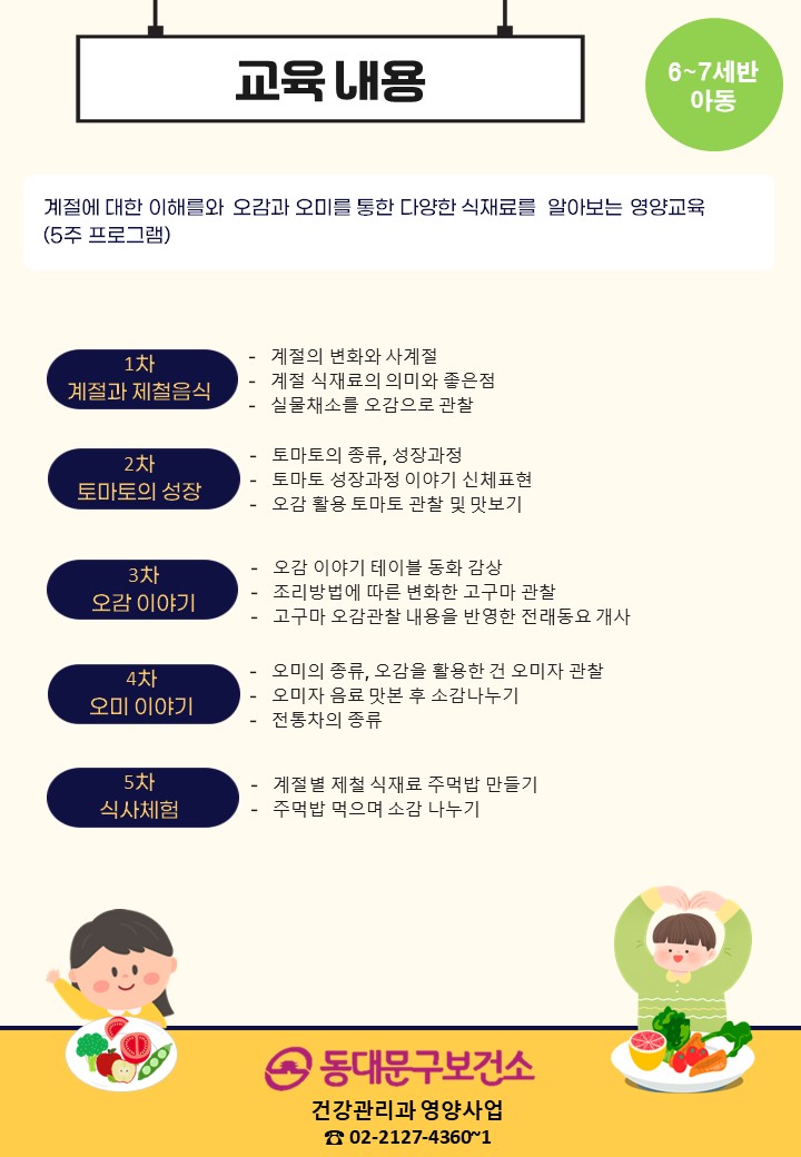 2025년 어린이 미각 형성 프로그램 [오감으로 계절을 먹자!] 참여기관 신청안내 이미지 4 - 본문에 자세한설명을 제공합니다.