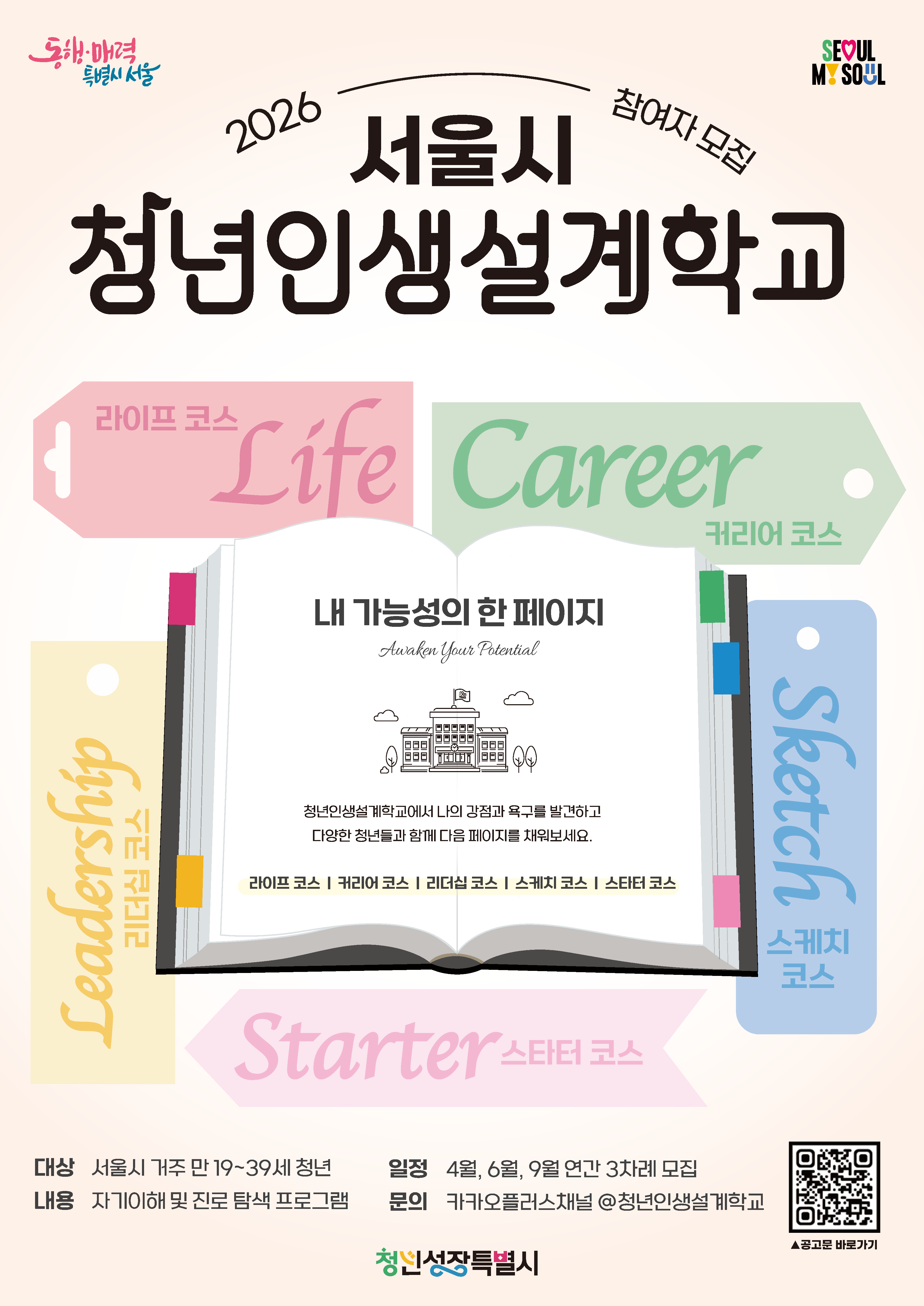 2026년 청년인생설계학교 2기 참여자 모집 이미지 2 - 본문에 자세한설명을 제공합니다.