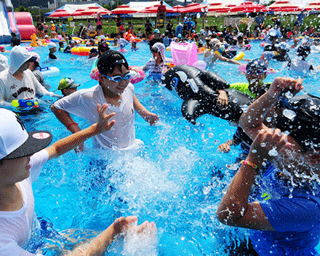 自然とスポーツ空間が調和した場所、チュンナンチョン(中浪川)