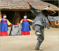 송파산대놀이 예능보유자 김학석이미지