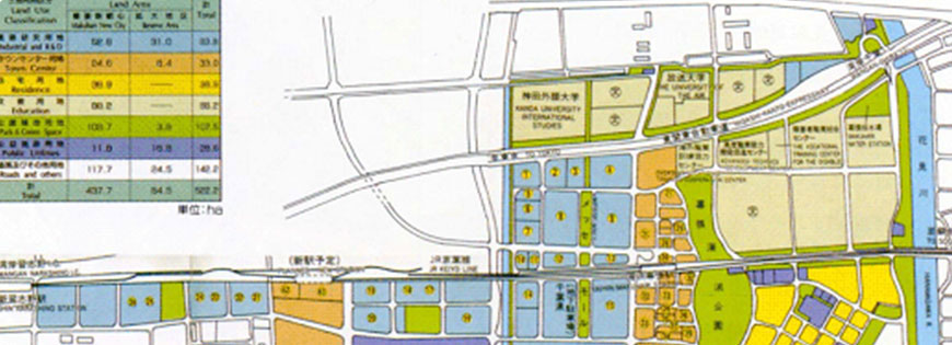 마쿠하리지구 토지이용계획 사진 - 자세한 내용은 아래 내용 참고